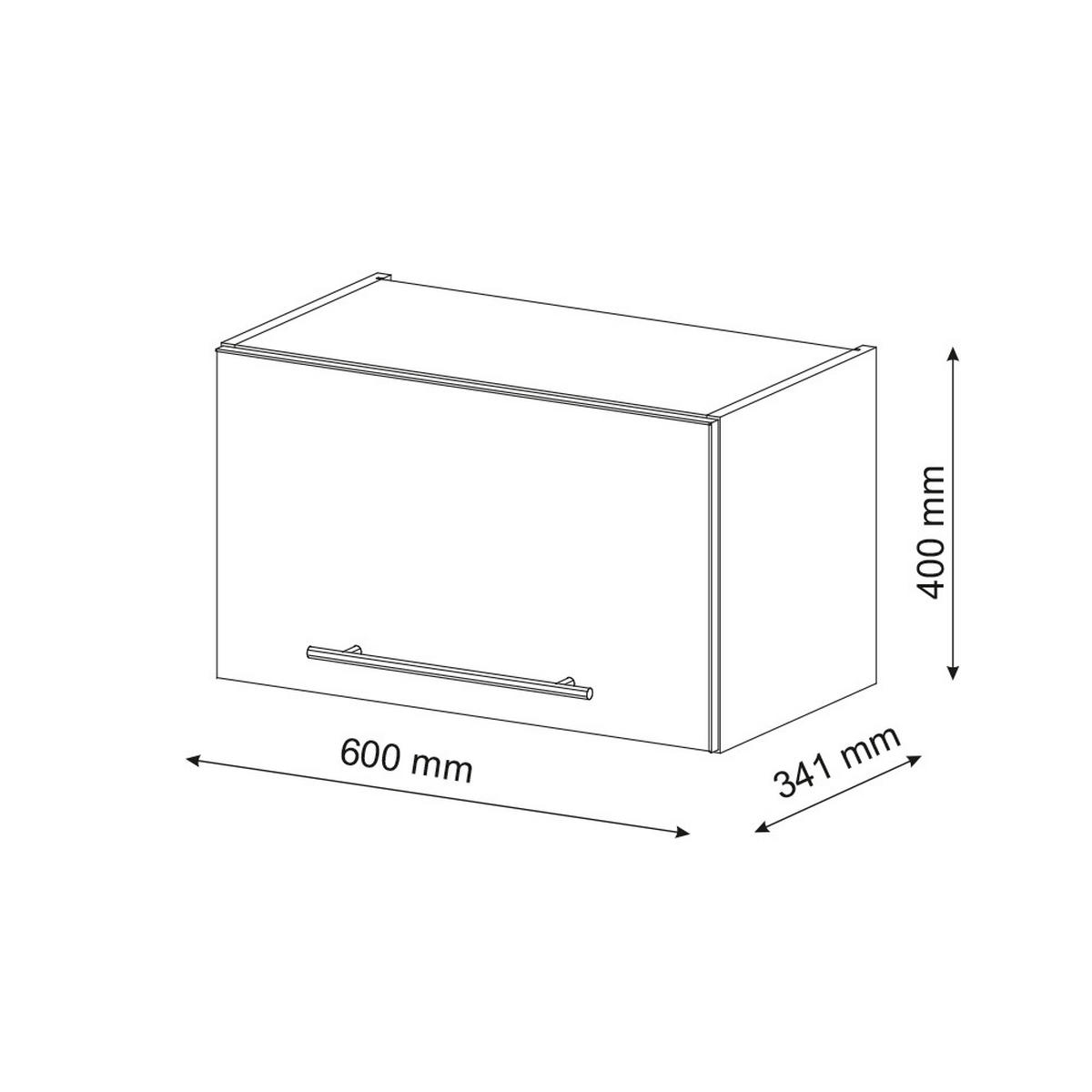 HÄNGESCHRANK Fame-Line Weiß Hochglanz 60 cm Flach - Weiß Hochglanz/Weiß, Holzwerkstoff (60/40/34.1cm) - Vicco