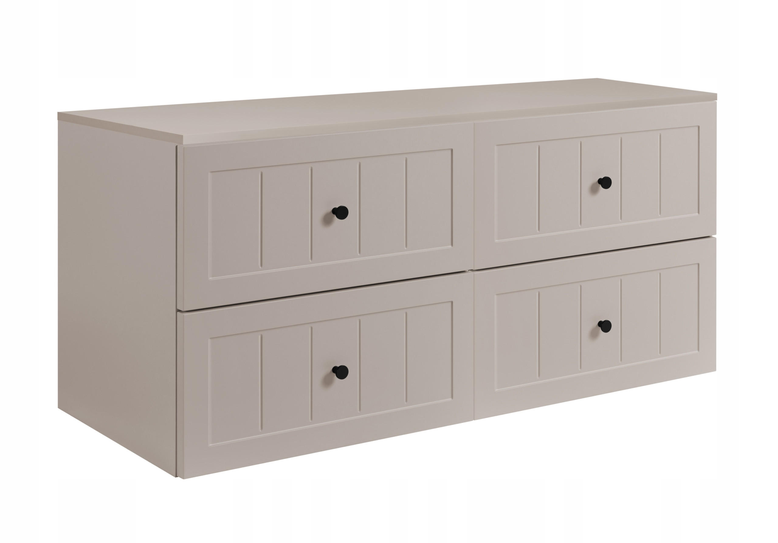 WASCHBECKUNTERSCHRANK GUSTO 160cm mit Arbeitsplatte Farbe: Kaschmir Kaschmir - Kaschmir, Holzwerkstoff (160/58/46cm) - Rodan