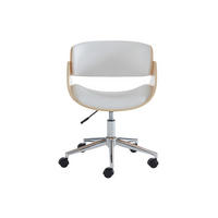 BÜROSTUHL ohne Armlehnen - 53 cm x 52 cm - kunstleder - naturfarben hell, weiß Jelsa - Naturfarben/Weiß, Leder (53/85/52cm) - Vente-Unique