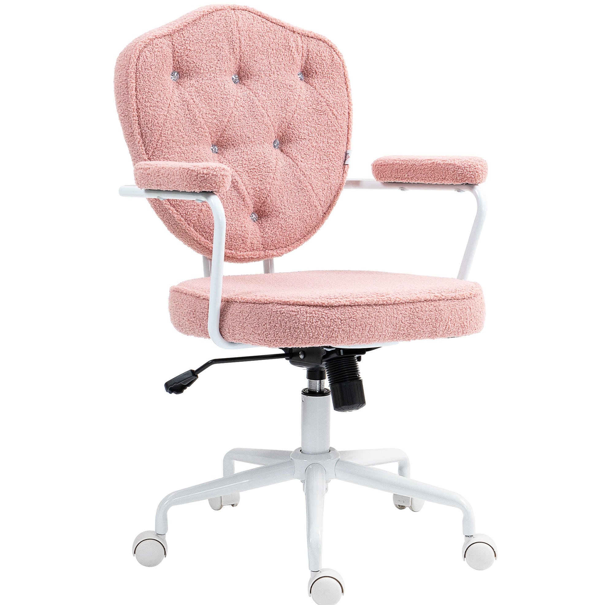 BÜROSTUHL in Pink 61,5x63x101 cm mit Wippfunktion und verstellbarer Sitzhöhe - Pink, Textil (63/101/61.5cm) - IVMEU