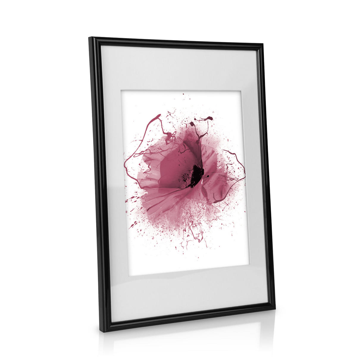 BILDERRAHMEN Blossom Kunststoff Schwarz (24tlg) - Schwarz, Kunststoff (26/2/35cm) - BoMoe