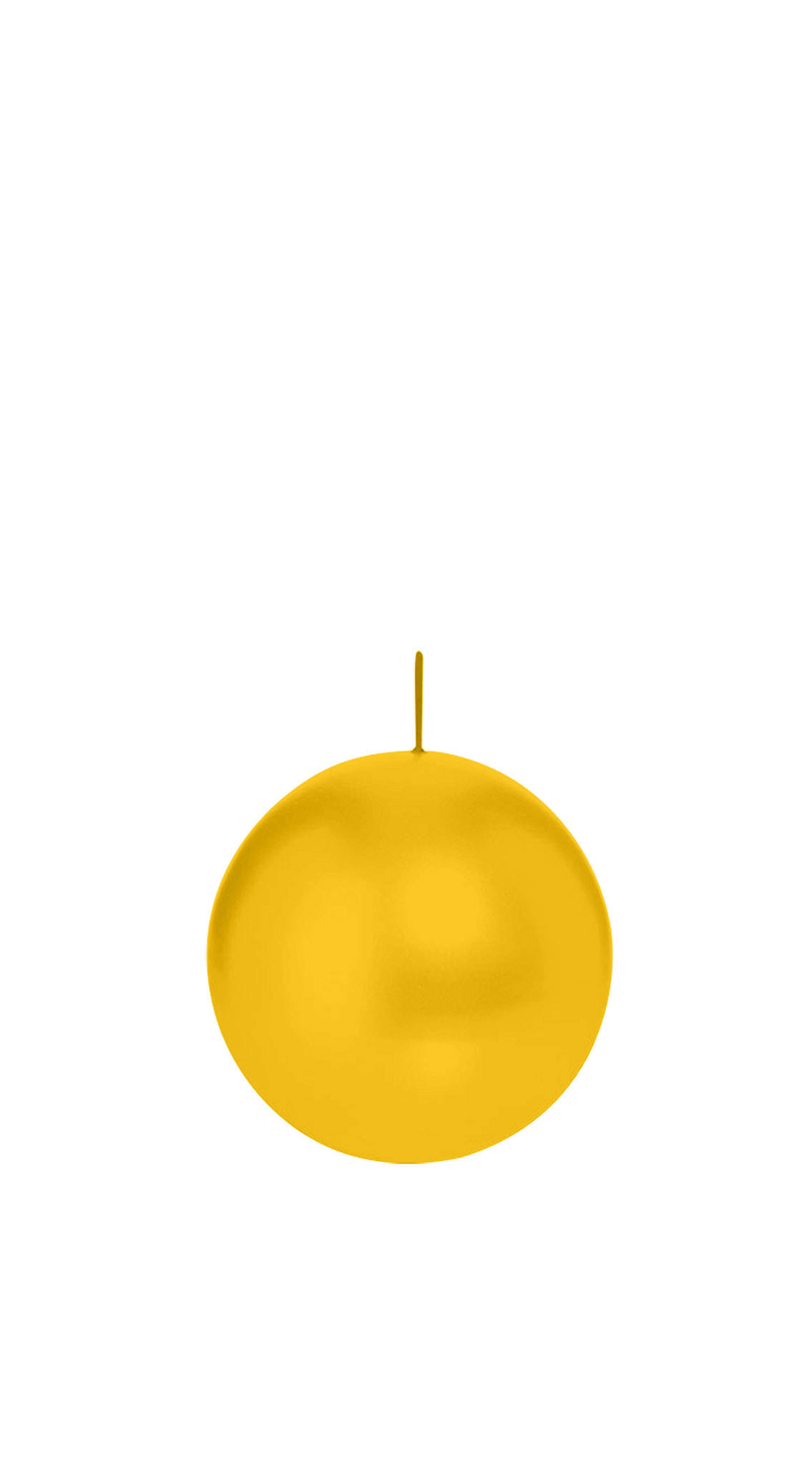 KUGELKERZEN Dotter Gelb Ø 6 cm, 16 Stück - Gelb, Paraffin (6/6/6cm) - Wiedemann Kerzen