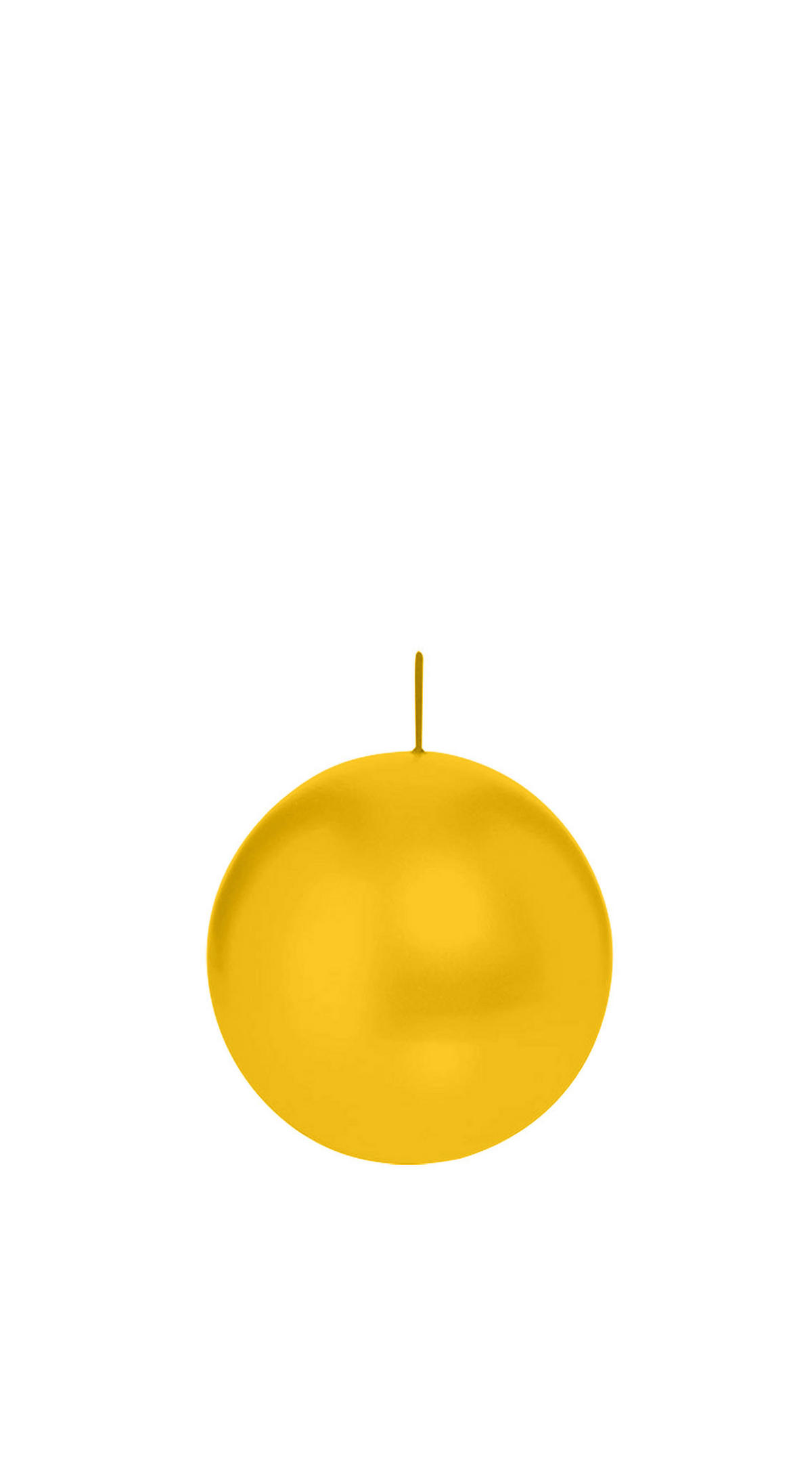 KUGELKERZEN Dotter Gelb Ø 6 cm, 16 Stück - Gelb, Paraffin (6/6/6cm) - Wiedemann Kerzen
