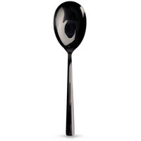 SALATLÖFFEL Stahl 25 cm Schwarz - Schwarz, Metall - Orion 