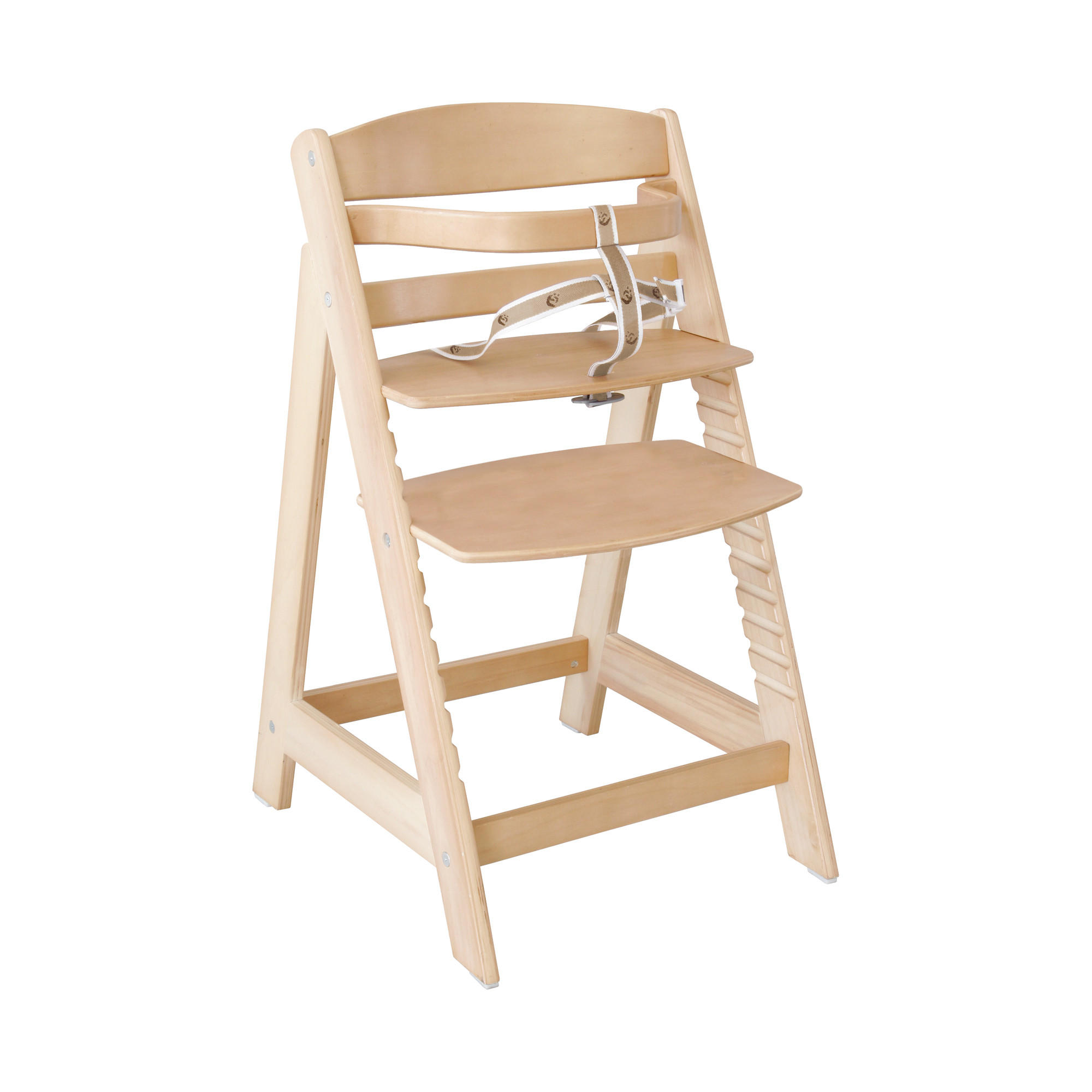 TREPPENHOCHSTUHL mit Sitzverkleinerer Little Stars - Naturfarben, Holzwerkstoff/Textil (44.5/80/54cm) - Roba