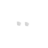 HAKEN Cielo 2er-Set - Weiß, Holz (5/5/3.4cm) - Woodendot