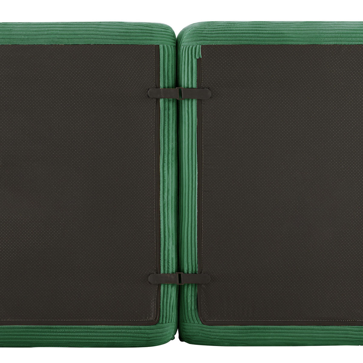 SOFA modular mit Tiefsitz Cord Green - Grün, Kunststoff (104/69/204cm) - Meubliv