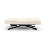 TISCH Weiß SIENNA Modern Beine X Chromix Ausziehbar - Weiß, Holzwerkstoff (80/80/80cm) - Sepro Meble