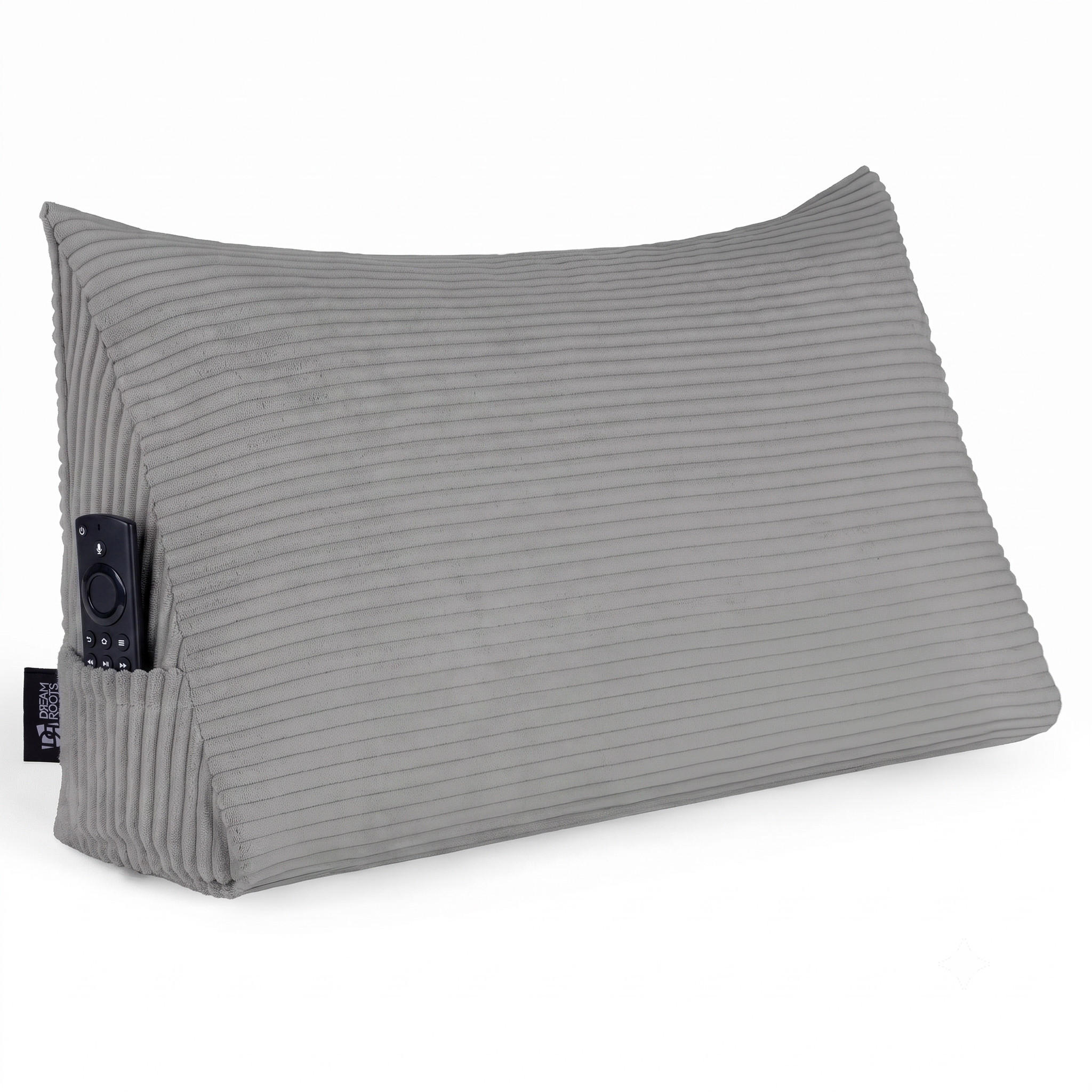 KEILKISSEN Frost Grey, 70/40/20 cm, Cord - Dunkelgrau, Textil (70/20cm) - Dreamroots