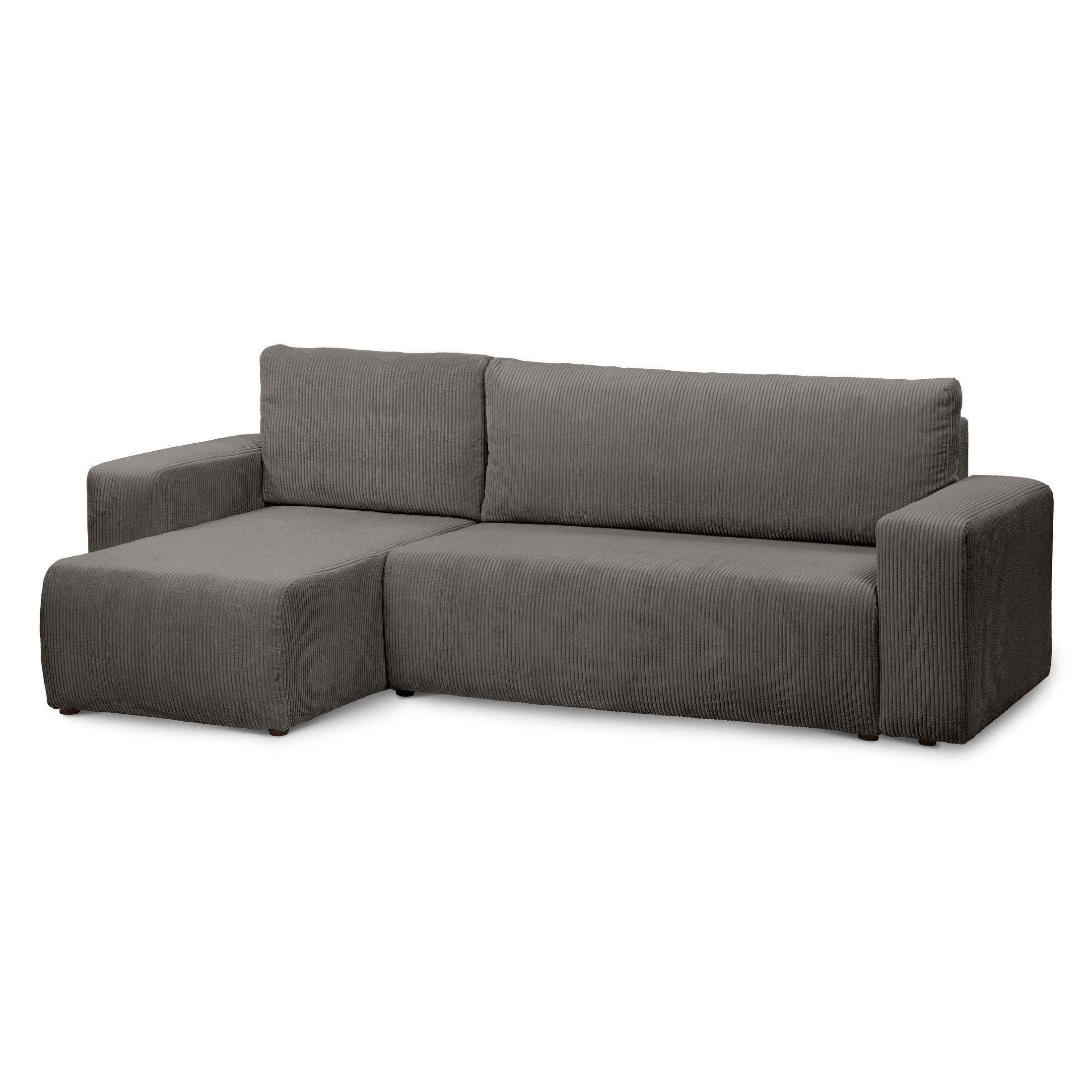 ECKSOFA Kingi Anthrazit - Anthrazit, Textil (244/142cm)