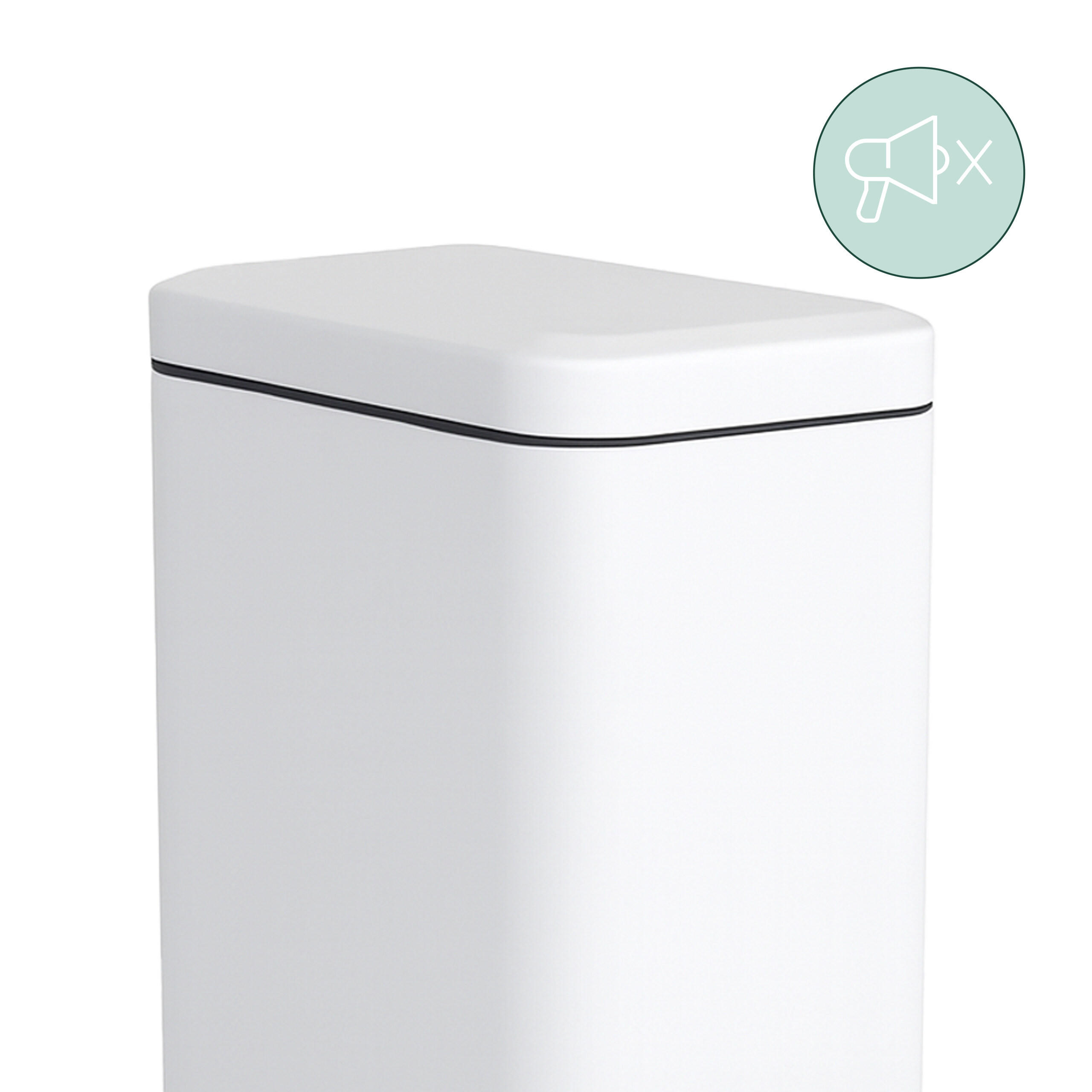 BAD-MÜLLEIMER - Multicolor, Kunststoff/Metall (14/29.5/26cm) - Relaxdays