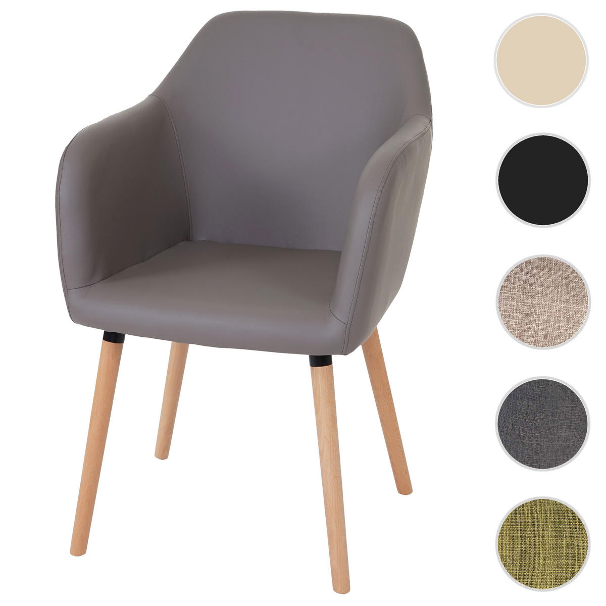 ESSZIMMERSTUHL taupe - Taupe, Textil (58/88/64cm) - MCW