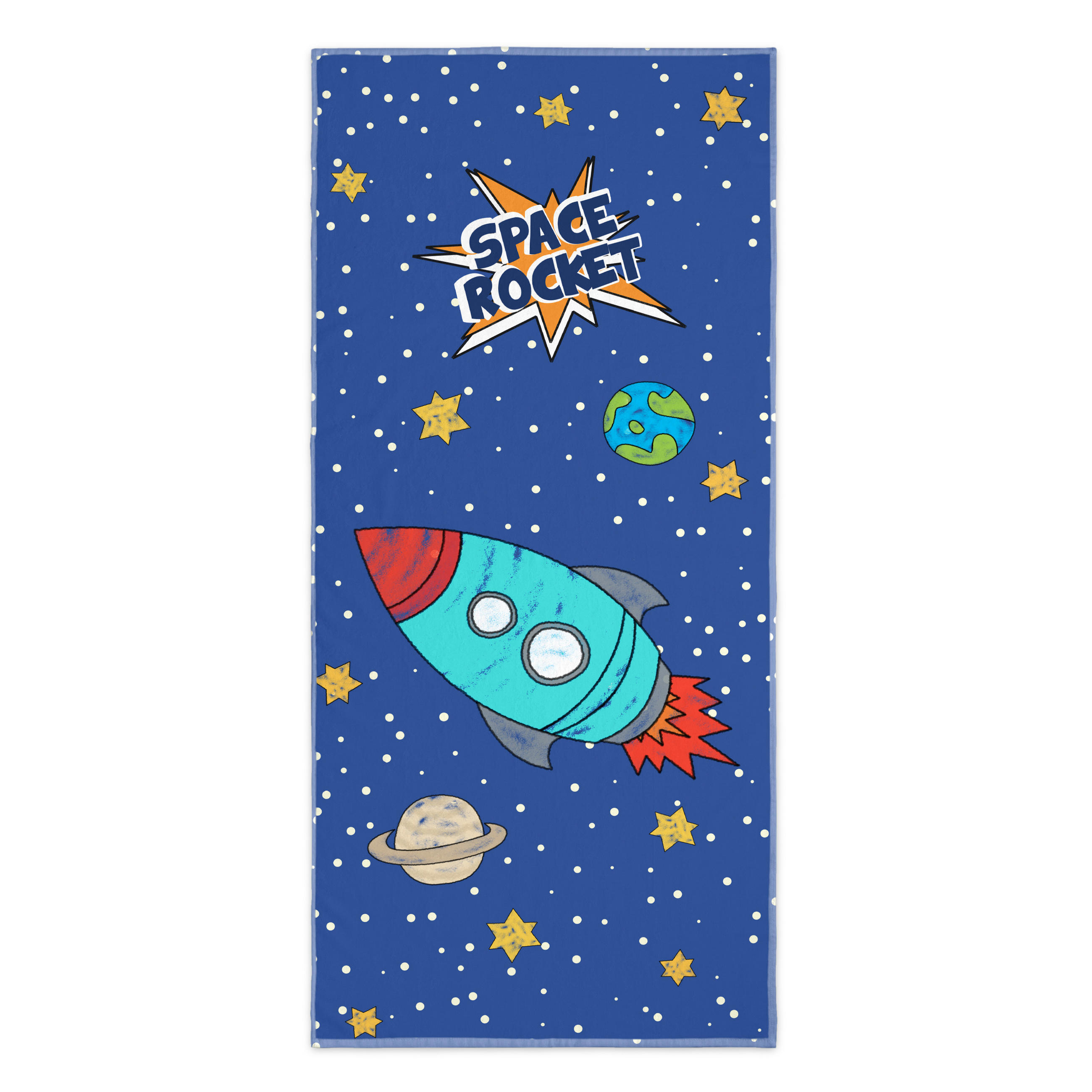 HANDTUCH space rocket 70x150 cm mehrfarbig - Multicolor, Textil (70/150cm) - Happy Friday