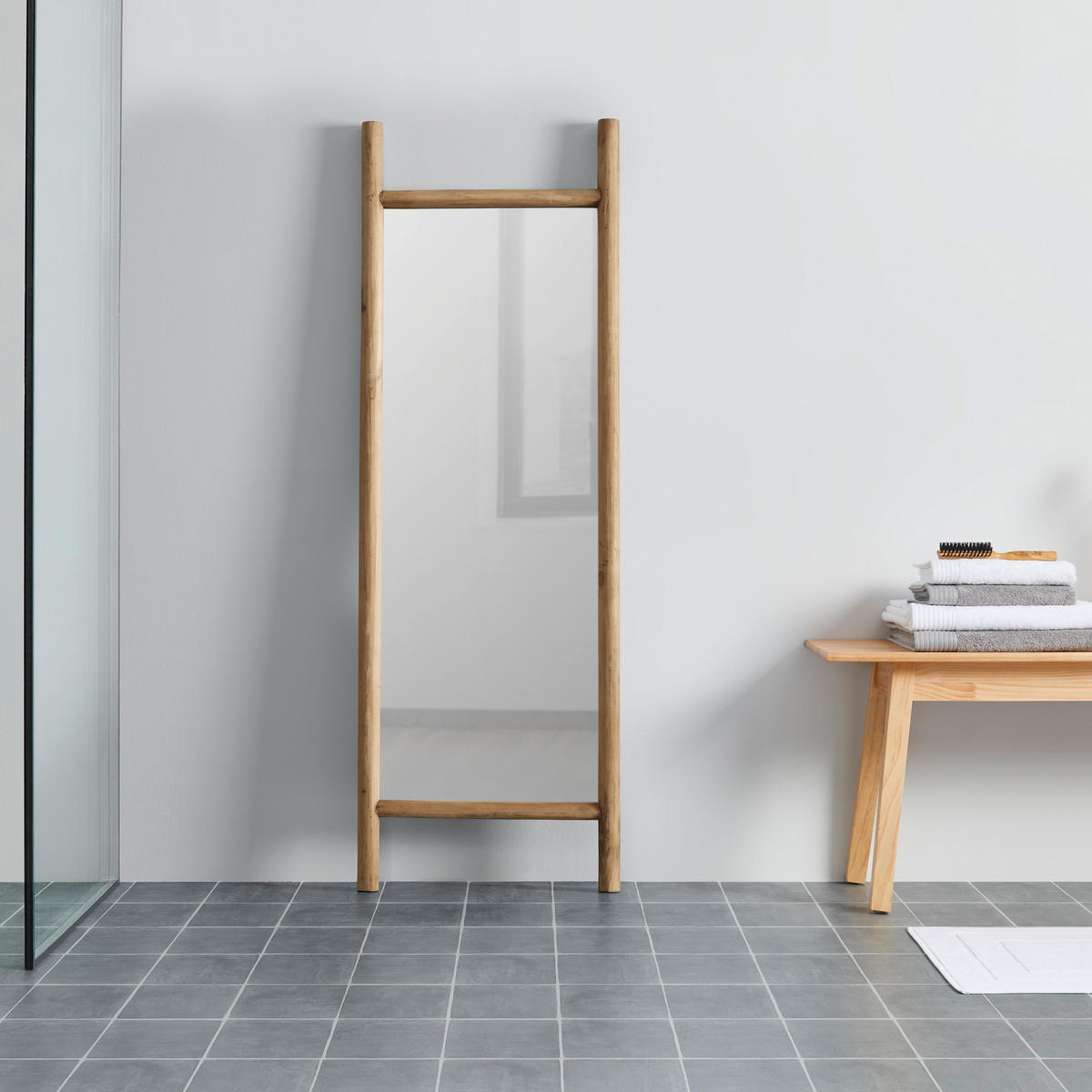 SPIEGEL Jasmin ca. 57 /170 cm Tannenholz massiv - Naturfarben, Holz (57/170/5cm)