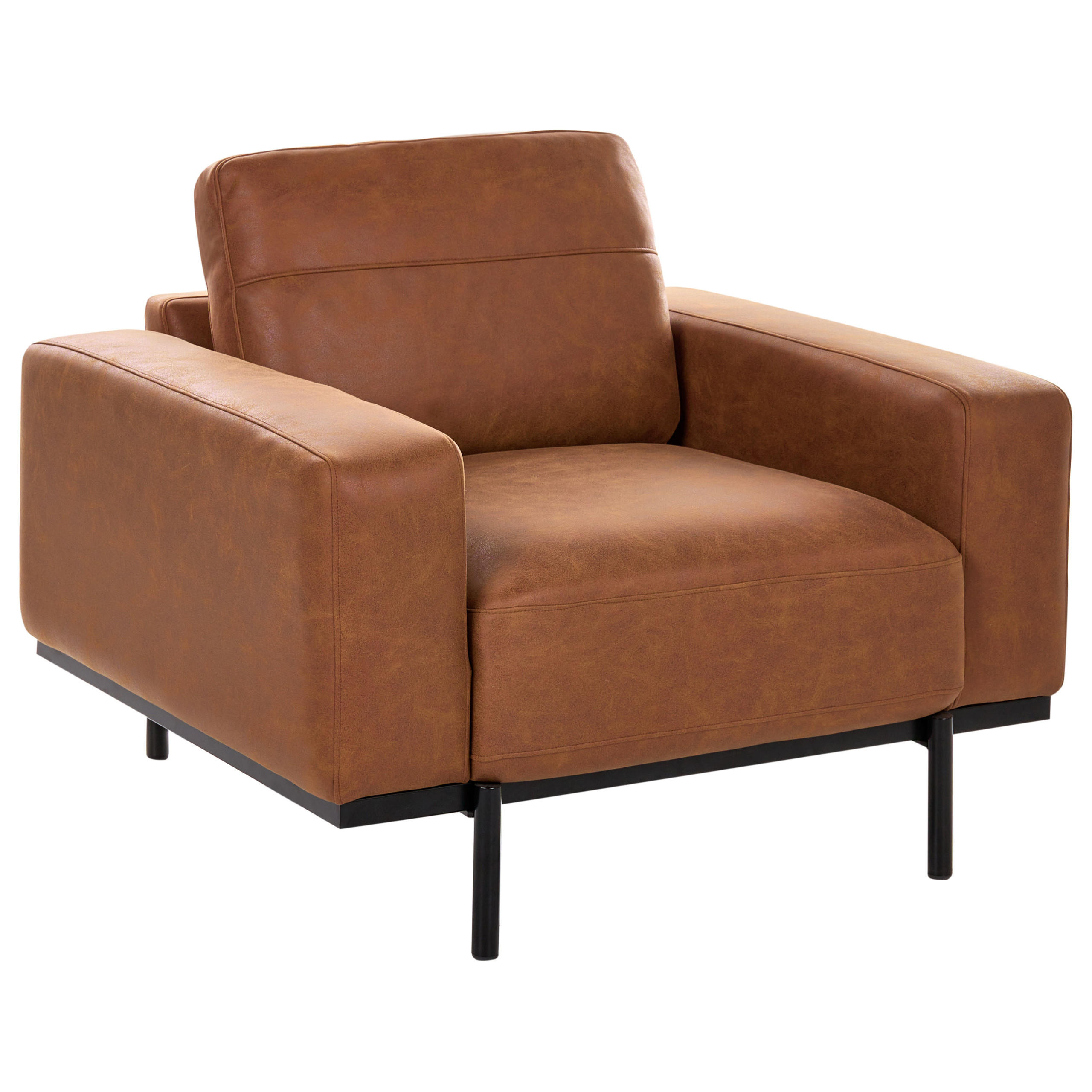 Beliani Sessel Braun 95x72x87 cm