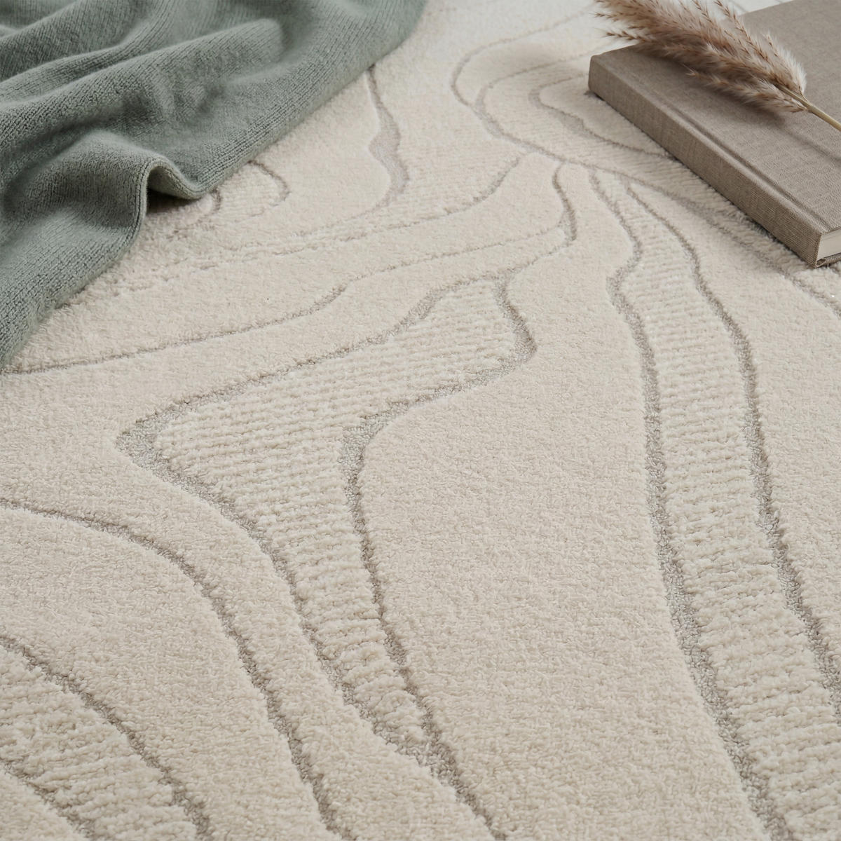 KURZFLORTEPPICH 240/330 cm Aura 702 - Creme, Textil (240/330cm) - Paco Home