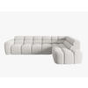 ECKSOFA rechts Lisa aus strukturiertem Stoff hellgrau 5 Sitzplätze - Hellgrau, Textil (234/293cm) - Micadoni