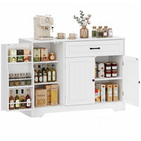 SIDEBOARD Weiß, 3 Türen, 1 Schublade, 110/40/80 cm - Weiß, Holz (110/80/40cm) - PANGIVO
