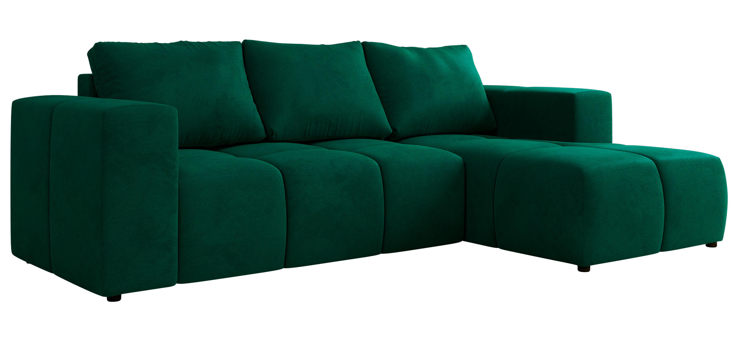 MKS Ecksofa Dunkelgrün 266x164 cm
