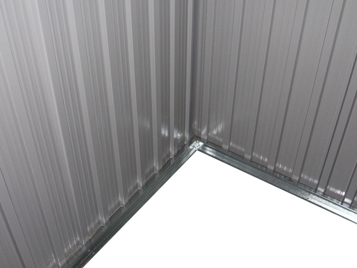 METALL-GARTENHAUS texas Grau - Grau, Metall (261/186/181cm) - Habitat Garten