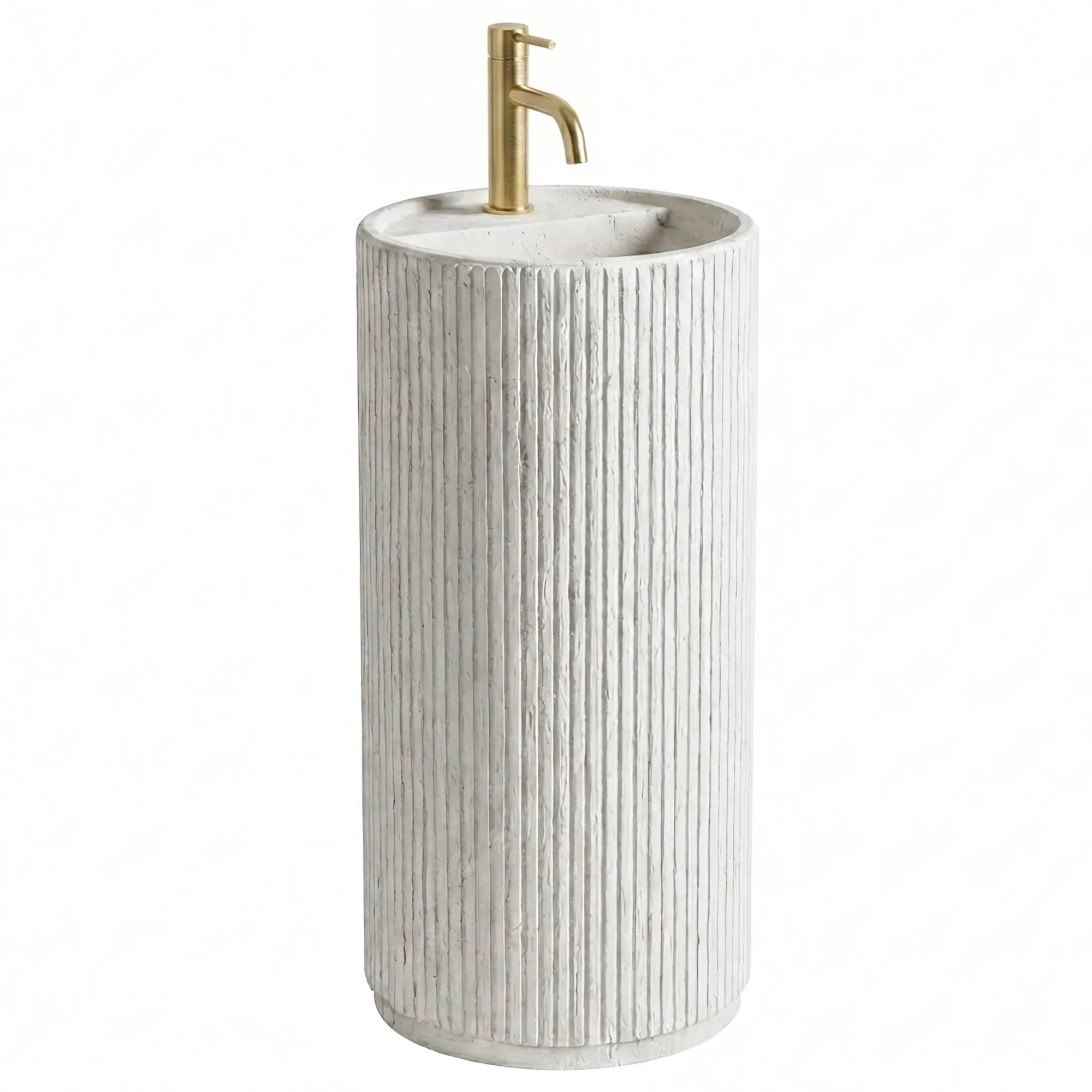 STANDWASCHBECKEN Rea Margarita - Weiß, Kunststoff (39/85/39cm) - REA