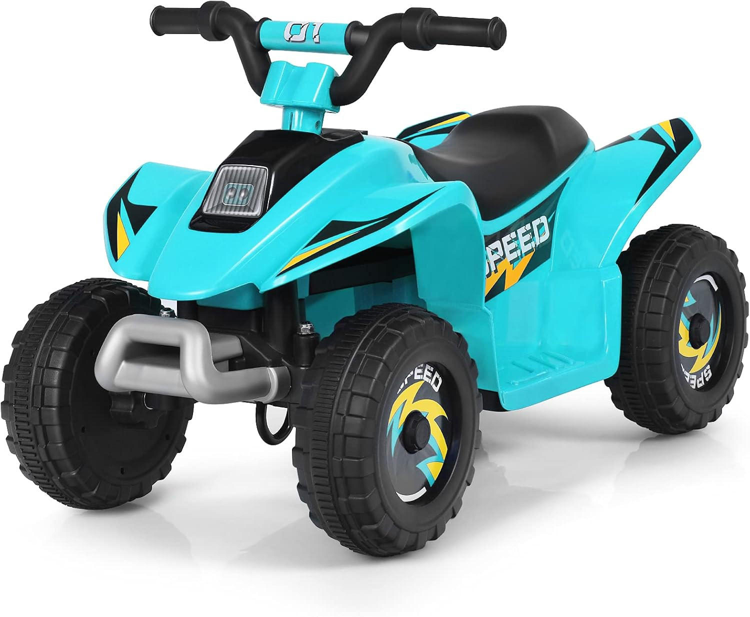 COSTWAY DĚTSKÁ MOTOCYKL 6V Elektrická dětská čtyřkolka Modrá