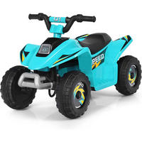 KINDERMOTORRAD 6V Elektro Kinderquad Blau - Blau, Kunststoff (40/44.5/73cm) - COSTWAY