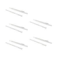 SCHUBLADENFÜHRUNGEN T30, Drop Locking, Länge 600mm, TeilVollauszug, Stahl, Weiß 5er-set - Weiß, Metall (16/4/62cm) - EMUCA