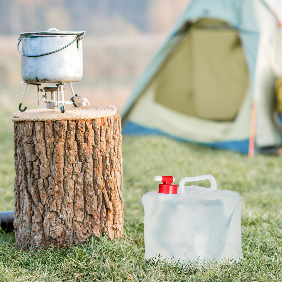 4XSKLADACIE kanistre - priehľadné, textil/plast (5L) - Relaxdays