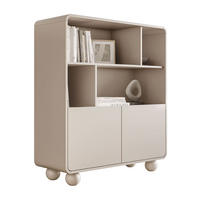 BÜCHERREGAL OLIVIO RG108 Kaschmir zweitürig - Kaschmir, Holzwerkstoff (108/121/39cm) - Lookway