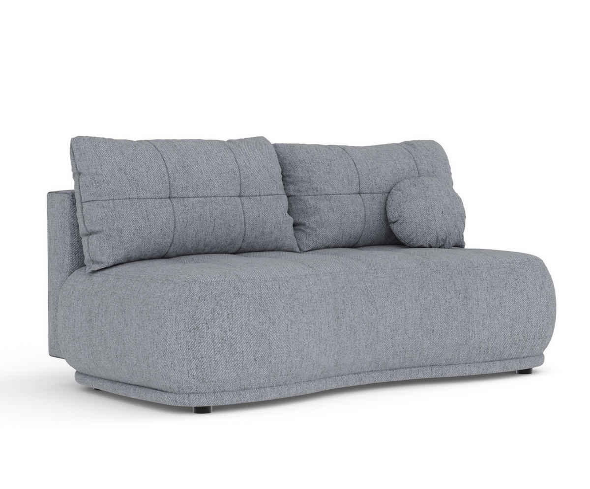 SCHLAFSOFA Cirrus Grau Webstoff - Schwarz/Grau, Holz/Holzwerkstoff (206/95/105cm) - Maison de Reve