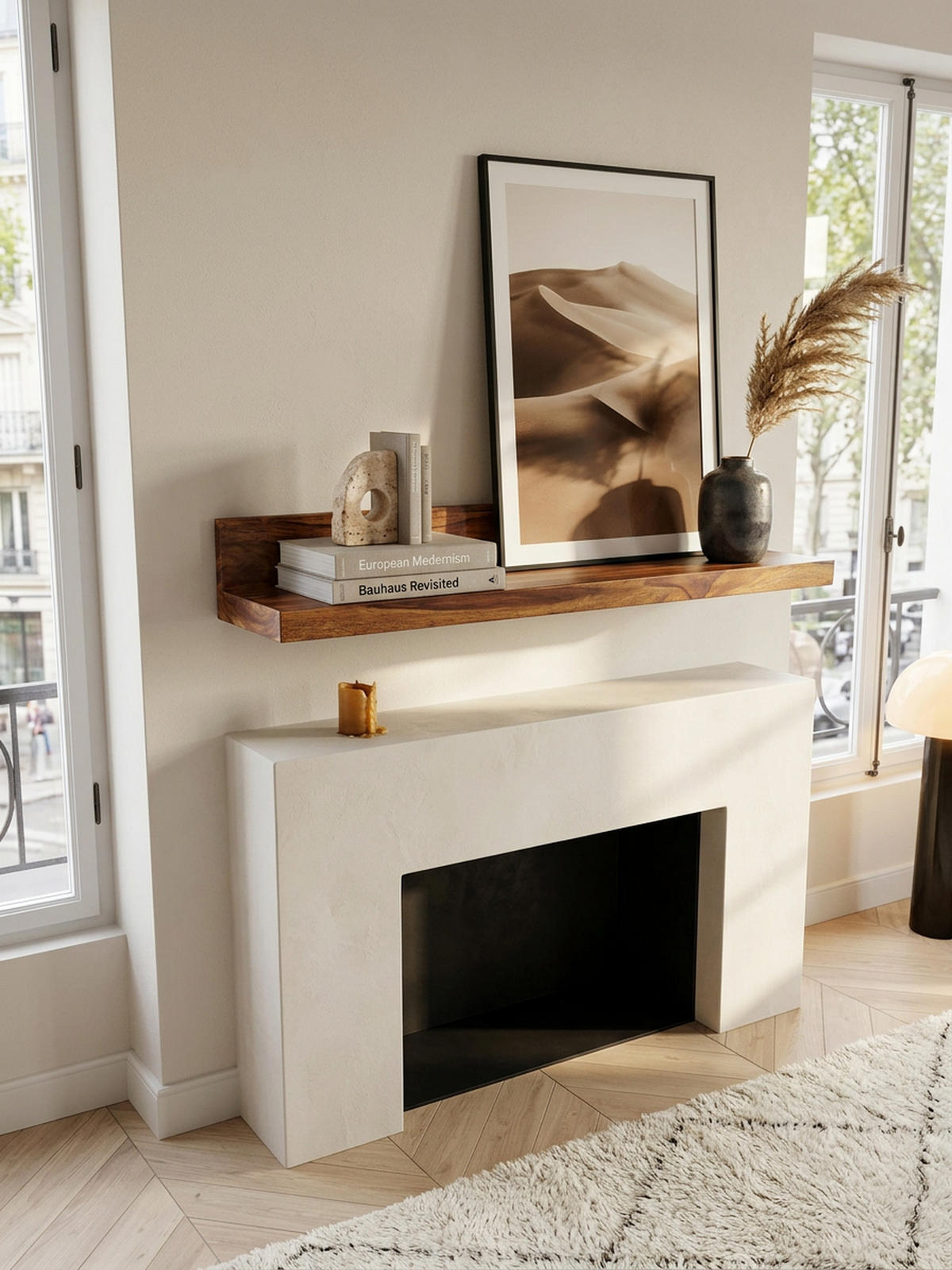 WANDREGAL NAKO Massivholz Flexibles Design Landhausstil, Braun 110x24x17 cm - Braun, Holz (110/17/24cm) - KADIMA DESIGN