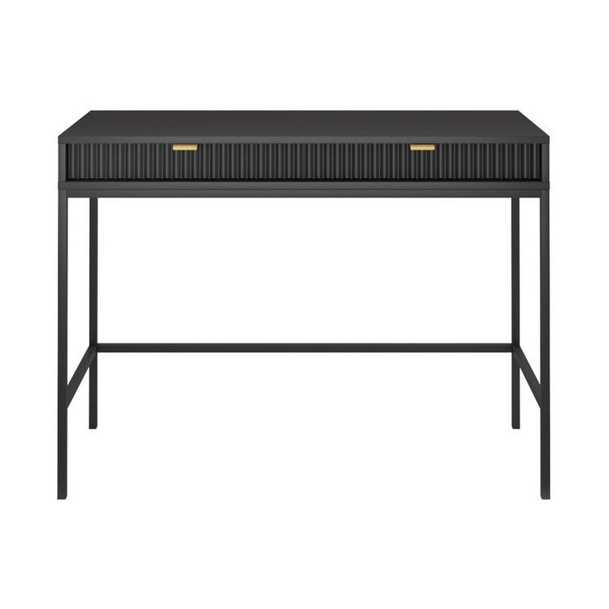 SCHMINKTISCH – T104 – 104 cm – NOVA – Schwarz - Schwarz, Holzwerkstoff (50/104/78cm) - hi-markt