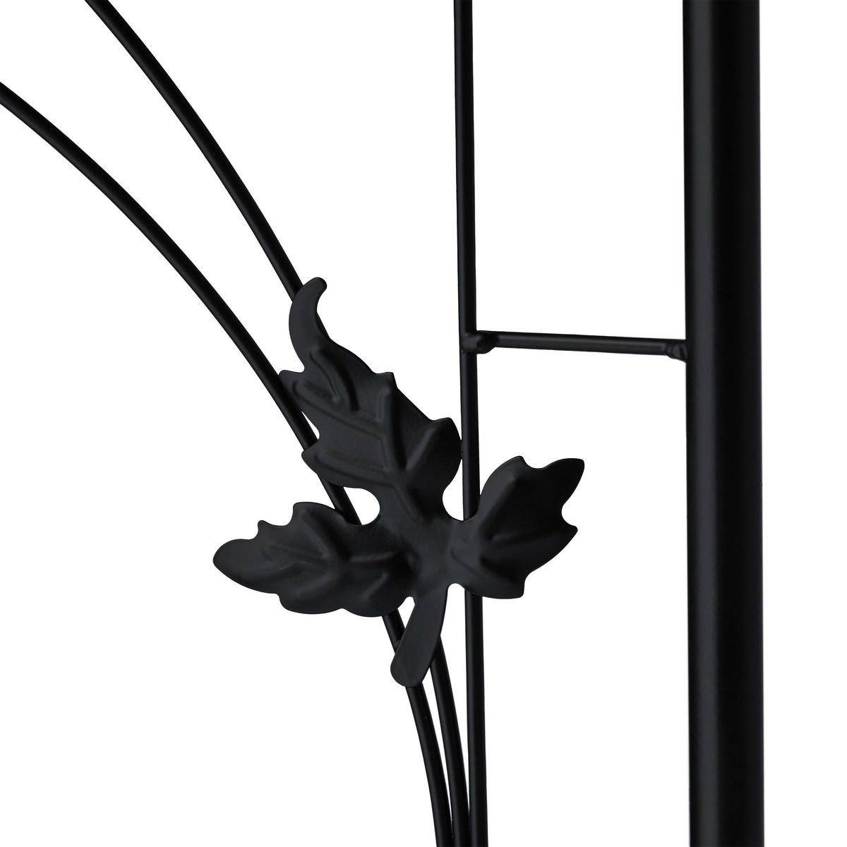ROSENBOGEN - Schwarz, Metall (125/216/36cm) - Relaxdays