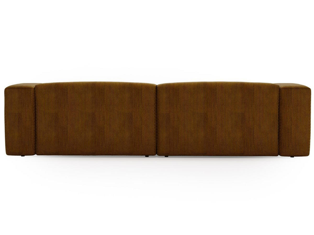 ECKSOFA Landi Braun Rechts - Schwarz/Braun, Kunststoff/Textil (240/180cm) - Graingold