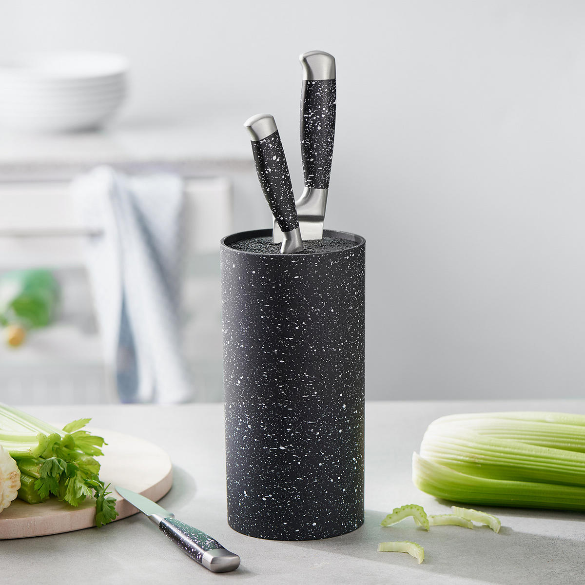 MESSER-SET (4-teilig) Bolero - Silberfarben, Kunststoff (39cm) - Butlers