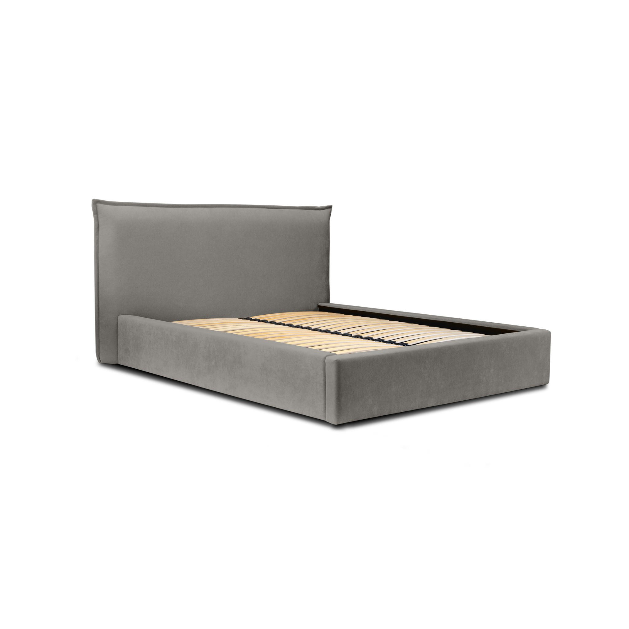 POLSTERBETT Amada In Ditra - Grau, Holzwerkstoff/Textil (180/200cm) - Fun Möbel