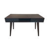 SCHREIBTISCH RETRO in Holzoptik mit Schubladen Dunkelbraun - Braun, Holz (120/55/75cm) - SVITA
