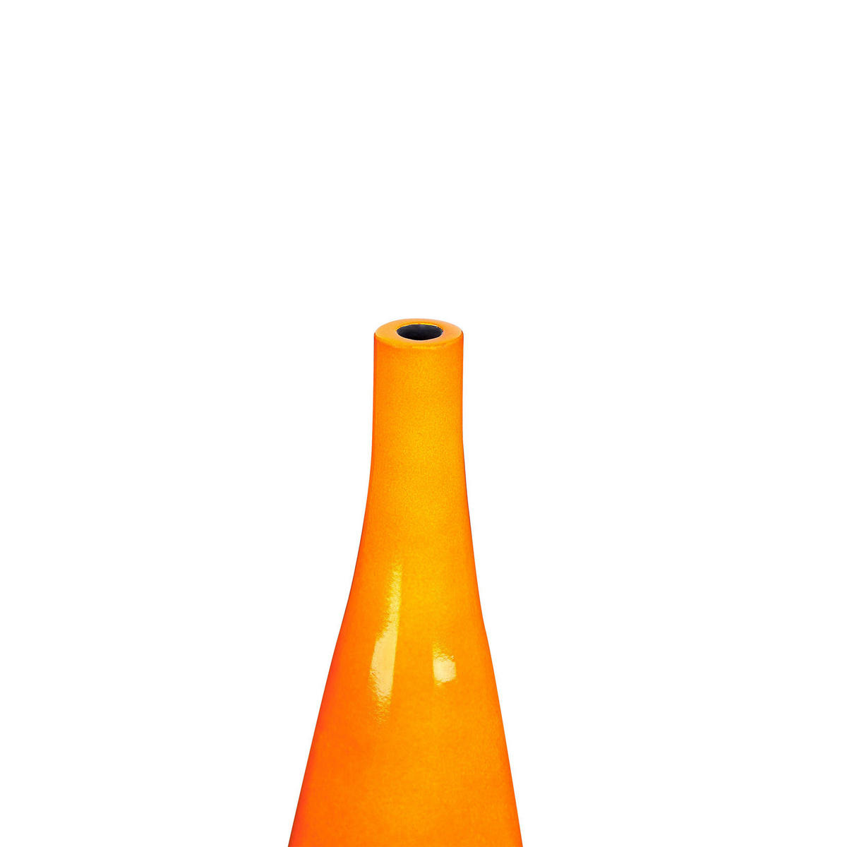 BLUMENVASE Terrakotta orange Sabadell - Orange, Stein (50cm) - Beliani