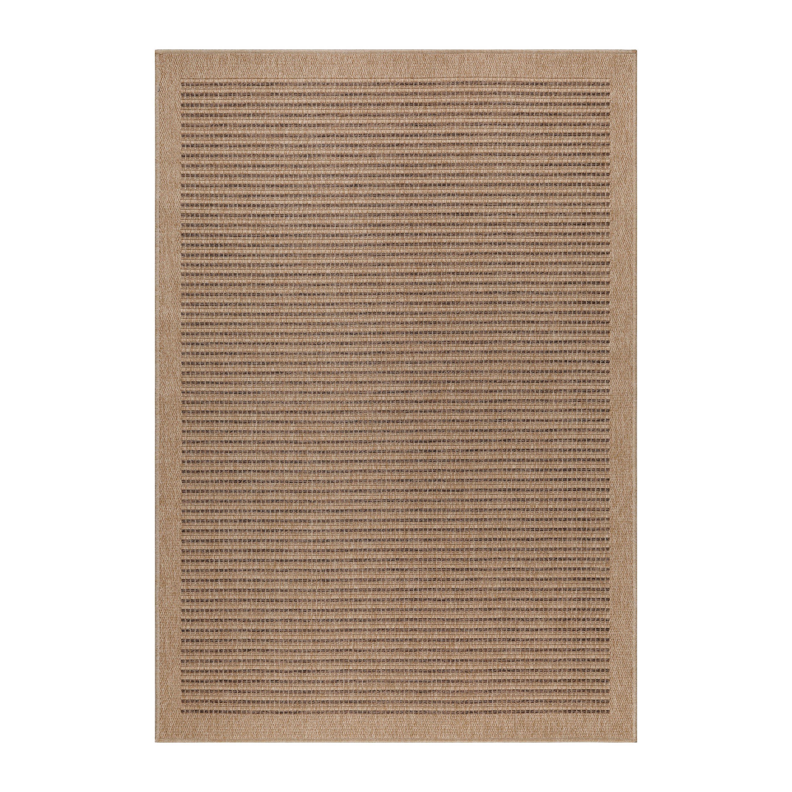 TEPPICH Outdoor Flachgewebe Vintage Polypropylen Balkon Schwarz Rechteckig 280x370 - Schwarz, Textil (280/370cm) - KADIMA DESIGN