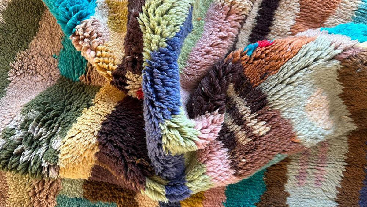 BERBERTEPPICH aus Marokko farbig 140x 200 cm - Multicolor, Naturmaterialien (140/200cm) - AFK Living