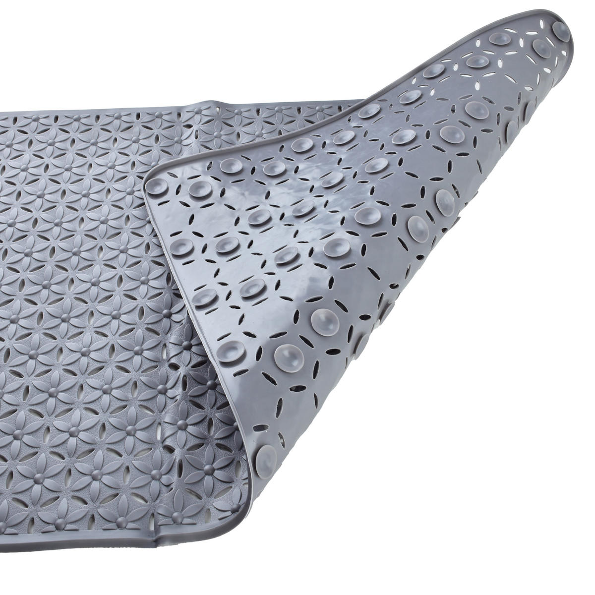 BADTEPPICH Zac Grau 76/43/2 cm Textilien - Grau, Textil (43/76cm) - Mondex