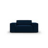 SESSEL Jodie aus Samt königsblau - Blau, Textil (102/70/124cm) - Micadoni