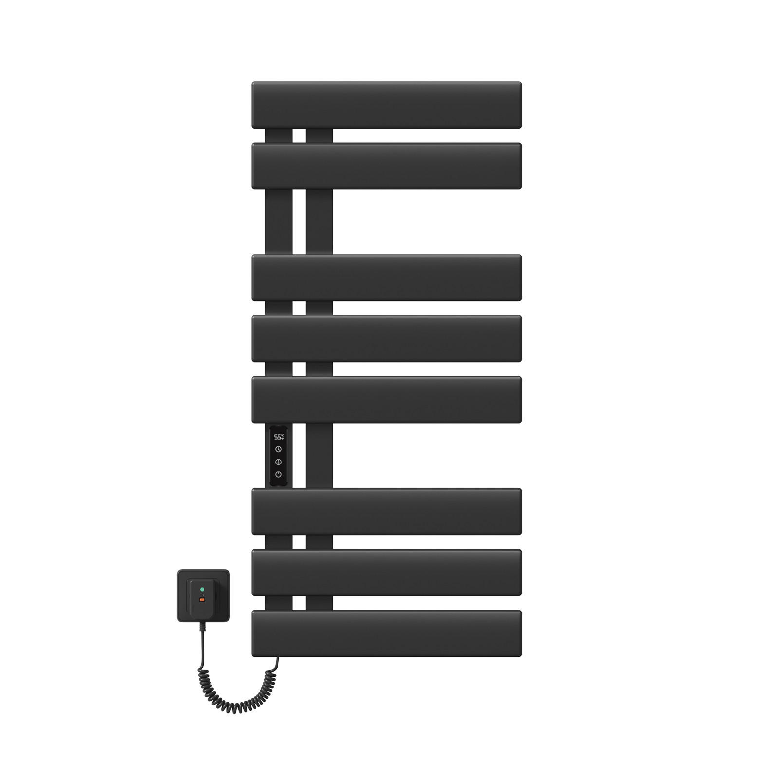 HEIZKÖRPER Elektrisch WLAN Thermostat Schwarz 85/40/11 cm - Schwarz, Metall (40/85/11cm) - EMKE