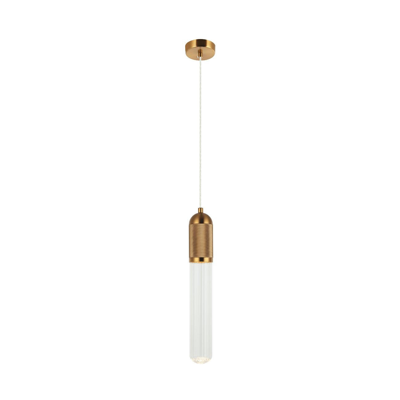 HÄNGELEUCHTE Hita, Gold / Messing, 41cm - Goldfarben, Glas (145/6.5/41cm) - KOSILUM