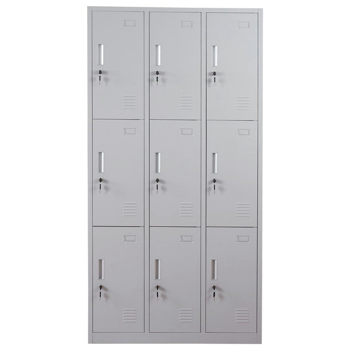 SCHLIESSFACH Grau - Grau, Metall (90/180/50cm) - MCW