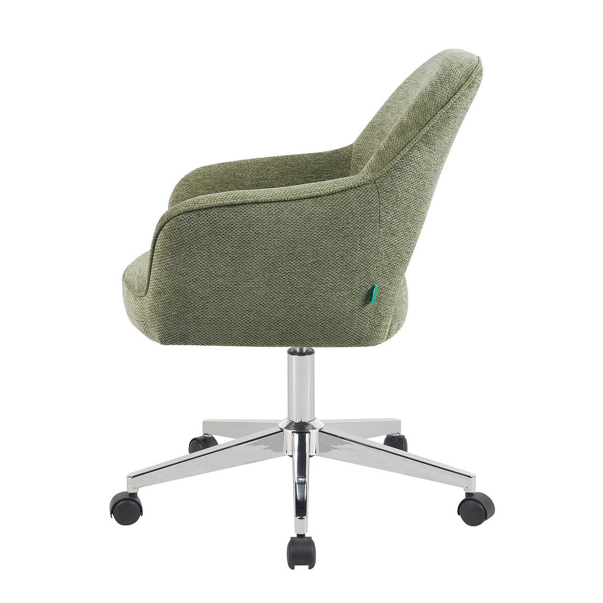 BÜROSTUHL Mika-Faro - Chromfarben/Grün, Textil/Metall (60/84/65cm) - DUBI Möbel