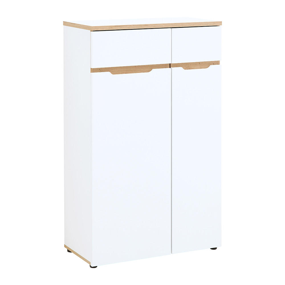 AKTENSCHRANK Manresa-36 - Weiß, Holzwerkstoff (75/122/38cm) - Lomado
