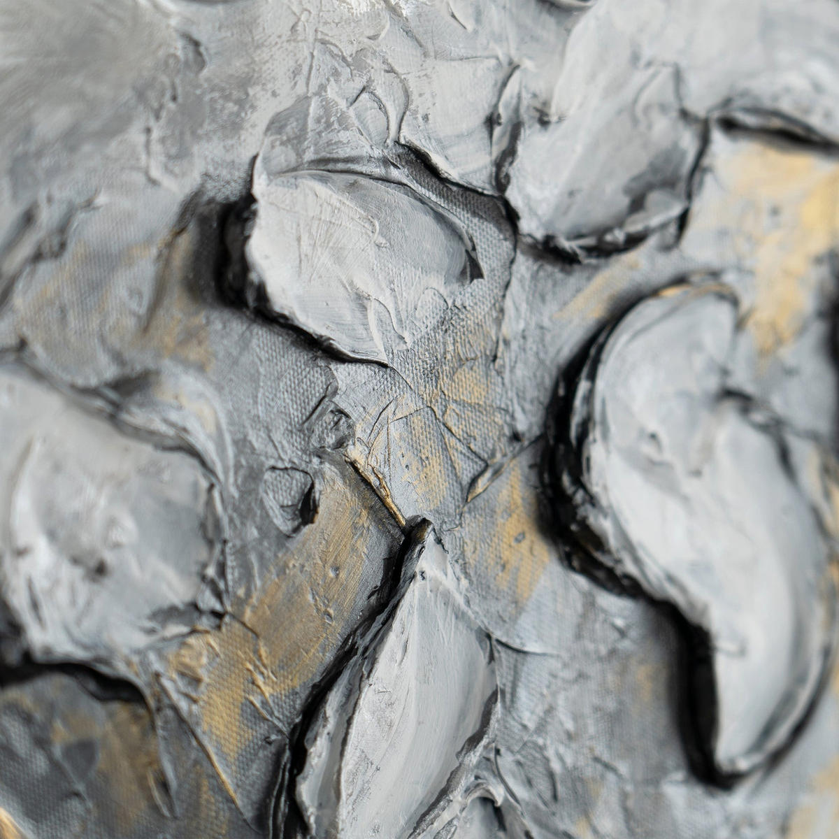 GEMÄLDE Magische Fische Schattenfugenrahmen Gold 60x40 cm - Goldfarben, Holz (60/40cm) - YS-art gallery