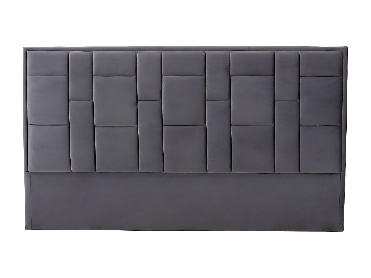 Vente-Unique Bettkopfteil Grau 160x110x8 cm